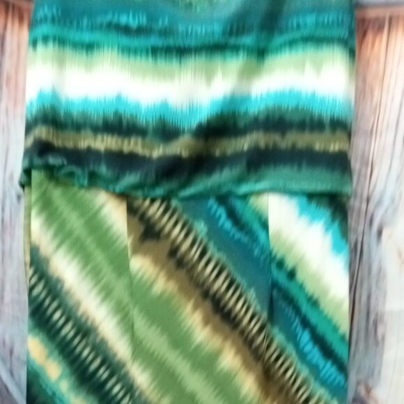 Serengeti Sleeveless Dress One Piece Top with Gathered Skirt Size Small - Picture 8 of 10